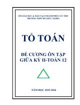 Đề cương giữa kỳ 2 Toán 12 năm 2025 – 2026 trường THPT Bùi Hữu Nghĩa – Cần Thơ